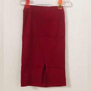 Women knit skirt